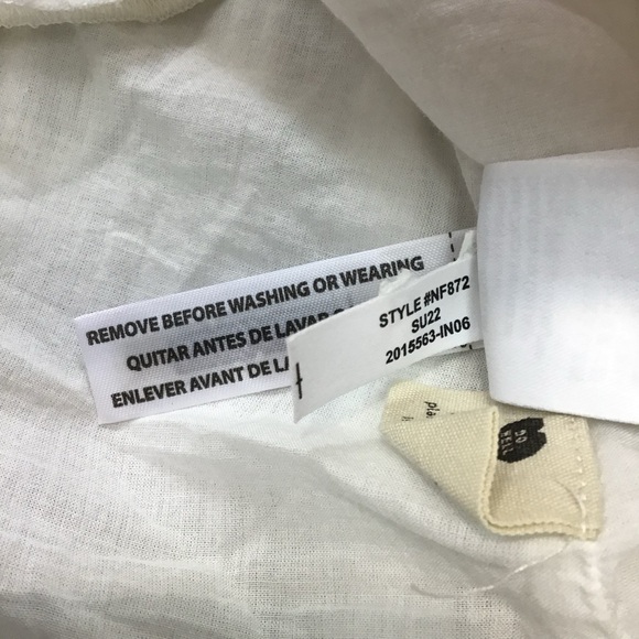 Madewell Babydoll Puff Sleeve Tiered poplin Dress Size L - Picture 6 of 11